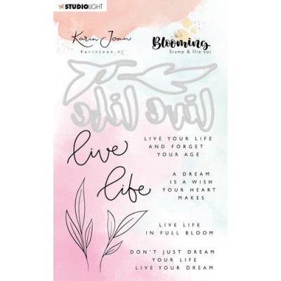 StudioLight Karin Joan Blooming Clear Stamps & Die Cut - Coll.02